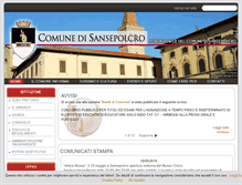 Tablet Screenshot of comune.sansepolcro.ar.it